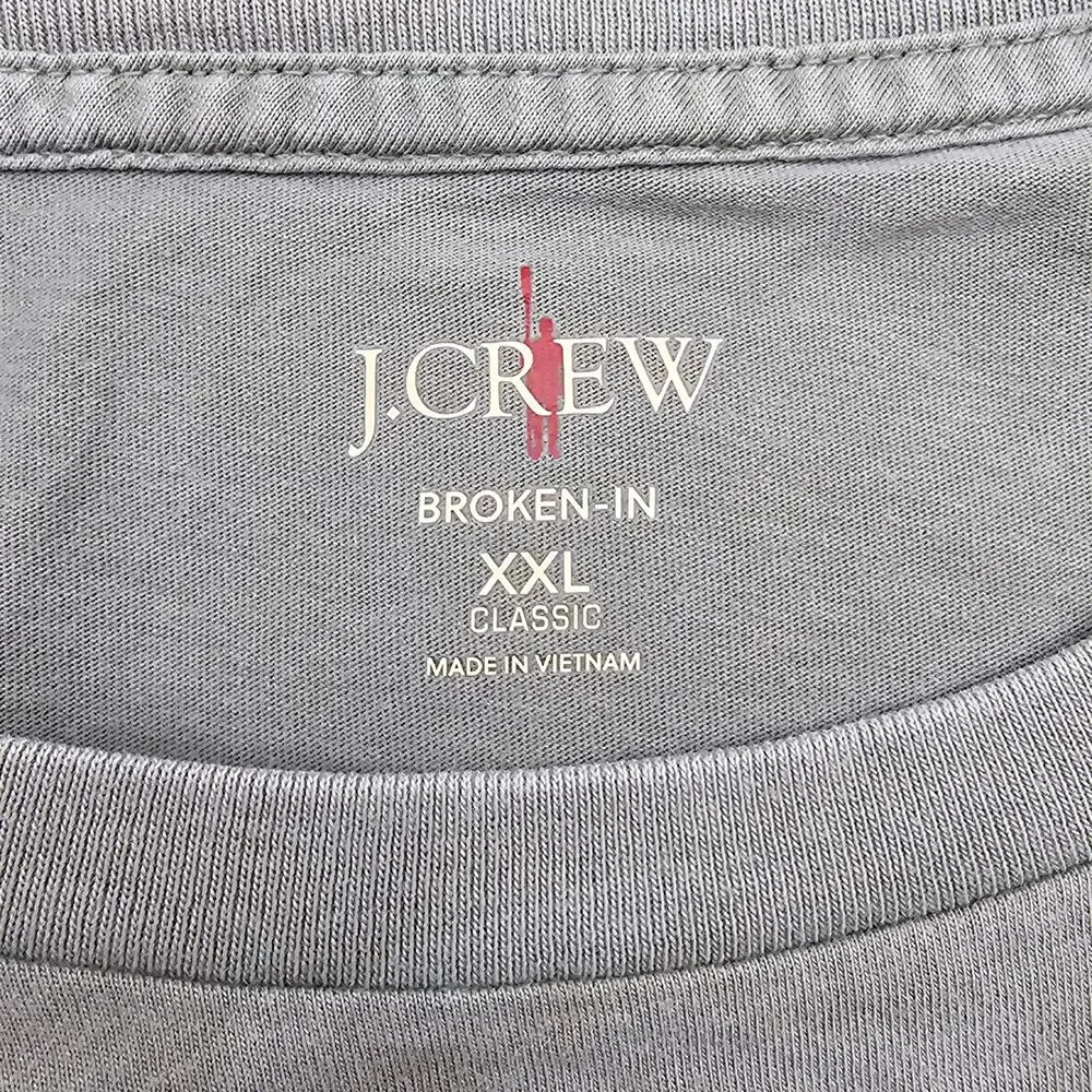 J. Crew Mens size XXL Broken in Short Sleeve Crewneck T-Shirt Green BW039 NEW